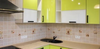 Кухня желтого цвета 5