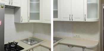 Кухня с гнутыми фасадами 7