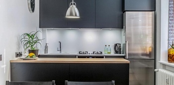 Кухня черного цвета 9