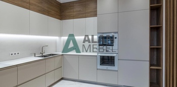 Угловая матовая кухни с МДФ фасадами