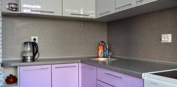 Кухня розового цвета 4