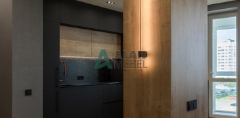 Кухня прямая под потолок