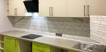 Кухня салатового цвета 4