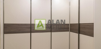 Угловой шкаф-купе для спальни, детской