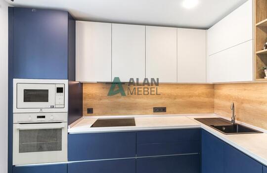 Кухня из матового пластика 8 