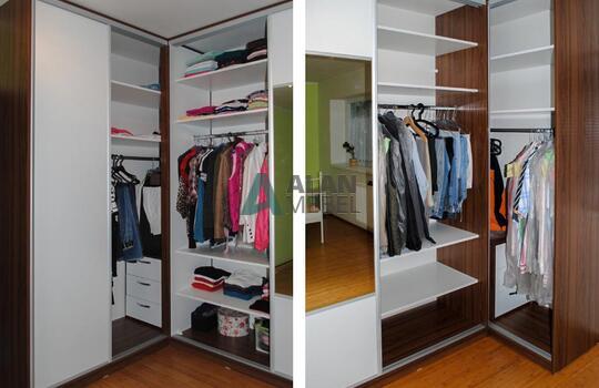 Угловой шкаф-купе для спальни
