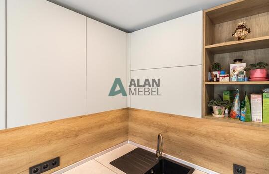 Кухня из матового пластика 8 