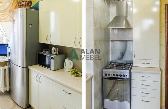 Угловая кухня из пластика 