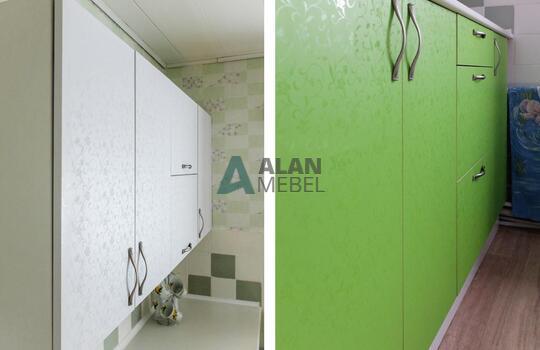 Линейная кухня из пластика 