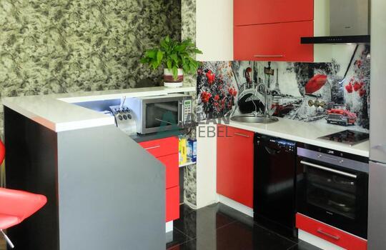 Кухня с барной стойкой 