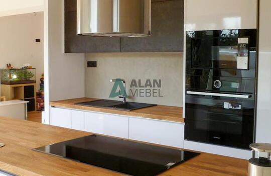 Кухня с барной стойкой 9 