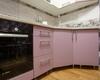 матовая кухня с фасадами розового цвета по индивидуальным размерам в минске