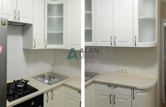 Кухня с гнутыми фасадами 7 