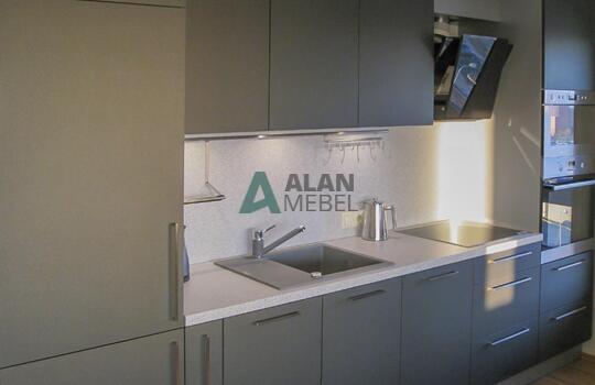 Кухня из матового пластика 6 