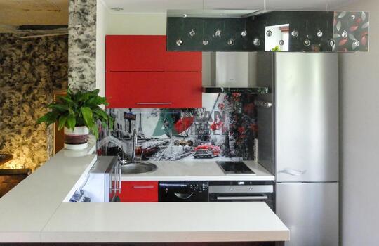 Кухня с барной стойкой 