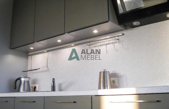 Кухня из матового пластика 6 