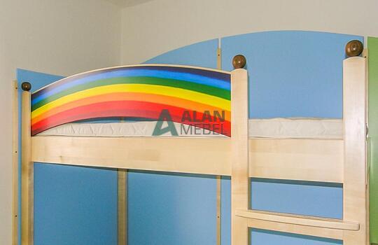 Двухъярусная кровать с бортиками в детскую 3 