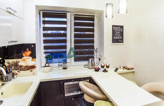 Кухня коричневого цвета 7 