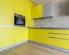 Угловая желтая кухня с фасадами из древесно стружечной плиты с доставкой в Минске