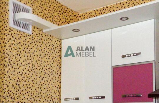 Угловая кухня из пластика 