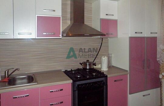 Угловая кухня из пластика 