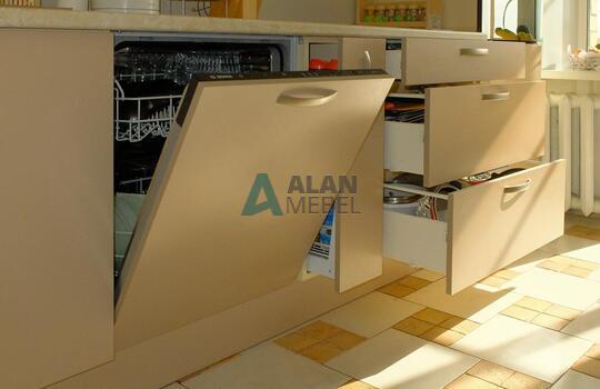 Кухня бежевая 