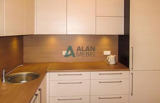 Кухня из матового пластика 1 