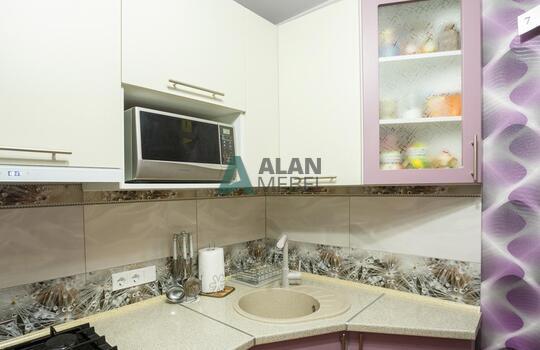 матовая кухня с фасадами розового цвета по индивидуальным размерам в минске 