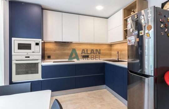 Кухня из матового пластика 8 