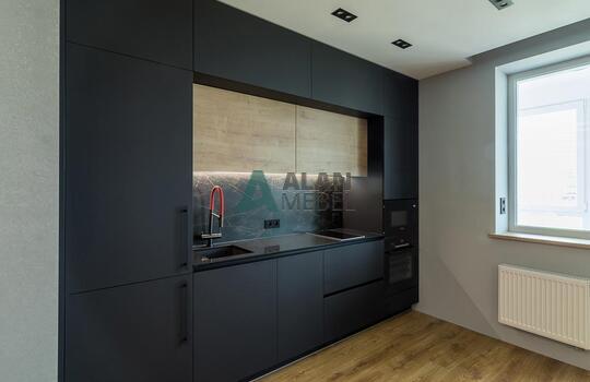 Кухня прямая под потолок 