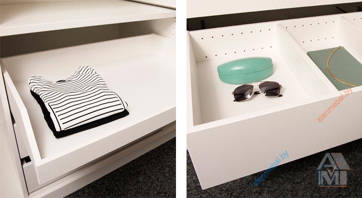 Элементы наполнения шкафов-купе